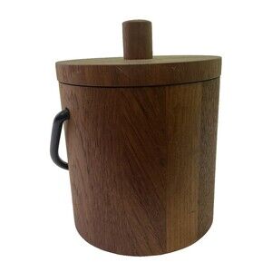 Wood Ice Bucket With Handle